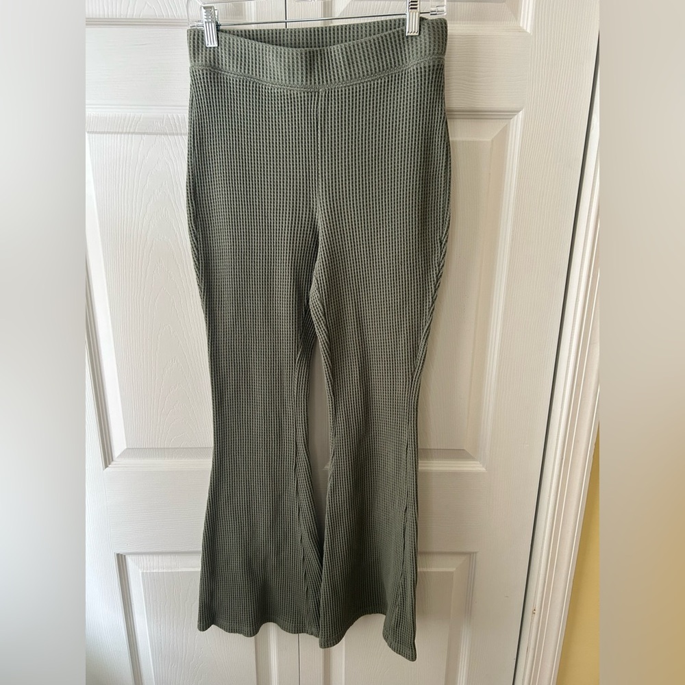 Aerie Waffle Knit Flare Pants